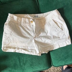 Old Navy White Women's Jean-Style Shorts